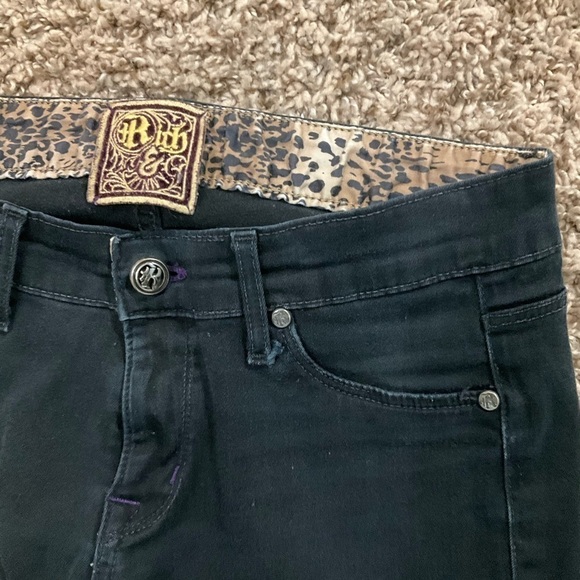 Rich and Skinny Ankle Slim Black Jeans Size 26 - Picture 5 of 6